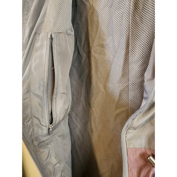 OUTDOOR COLLECTION 26 International Gray Pink Black Lightweight Hood Jacket SZ M - Picture 5 of 7